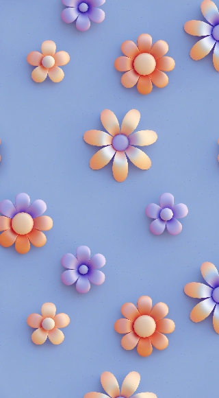 卡通3D小花